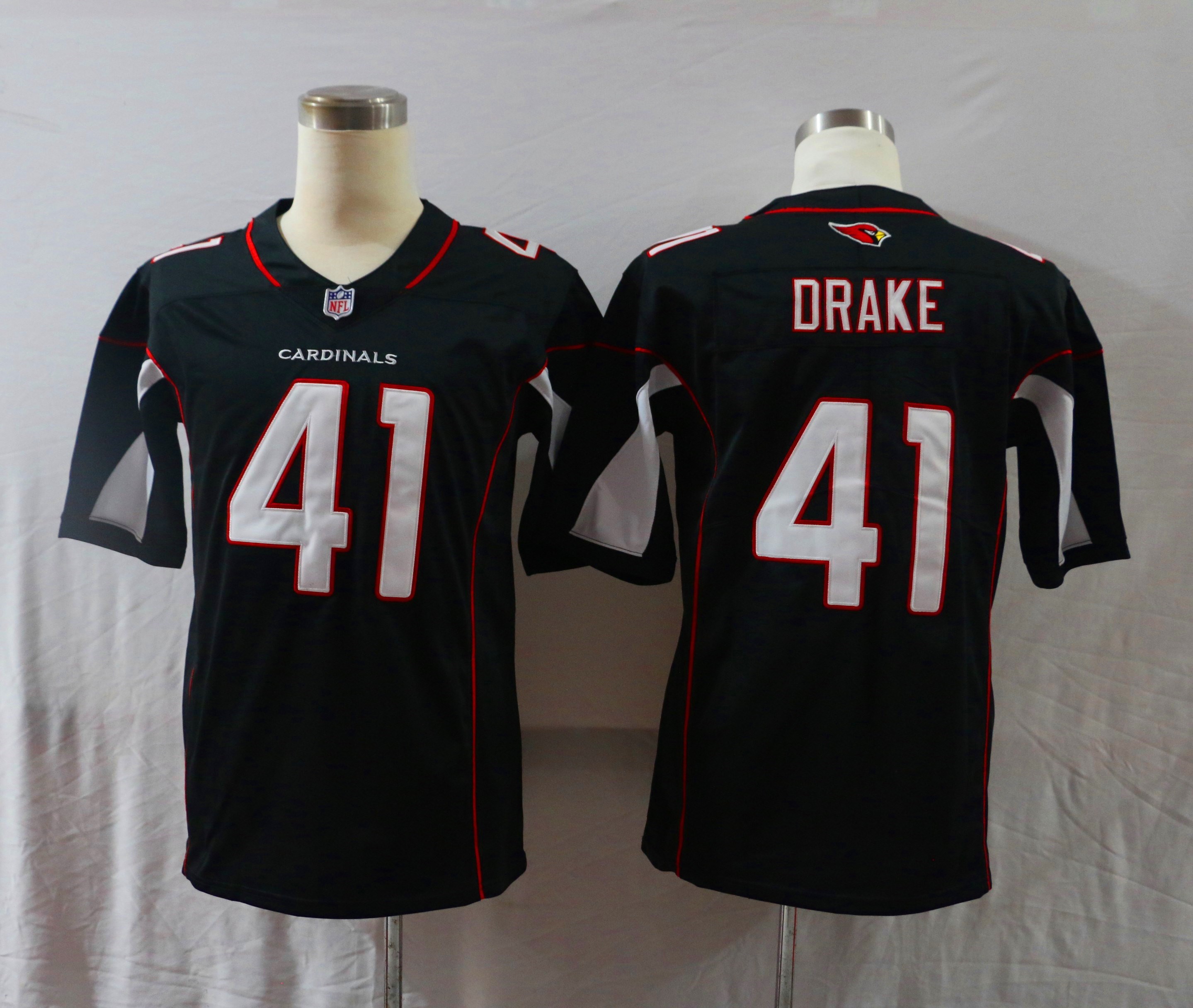Men's Arizona Cardinals Kenyan Drake #41 Black Jersey